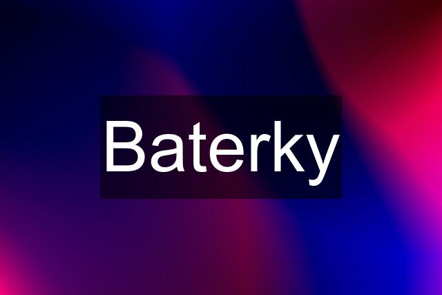 Baterky