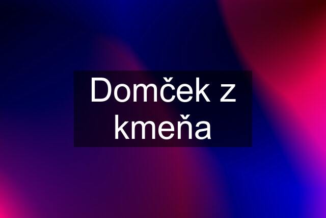 Domček z kmeňa