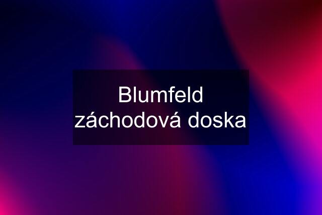 Blumfeld záchodová doska