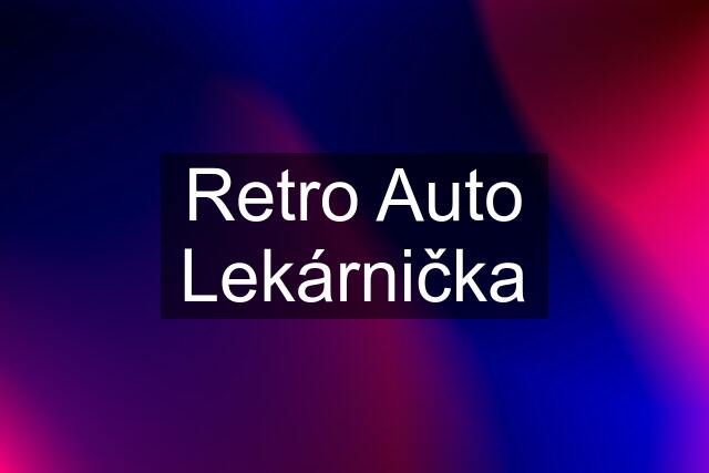 Retro Auto Lekárnička