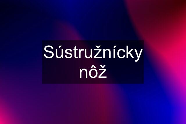 Sústružnícky nôž