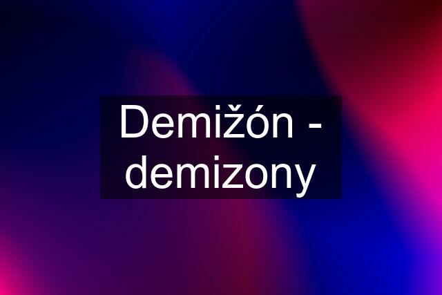 Demižón - demizony