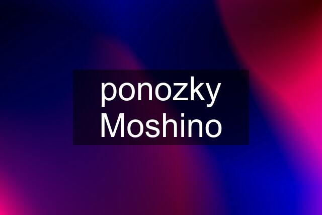 ponozky Moshino