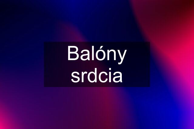 Balóny srdcia