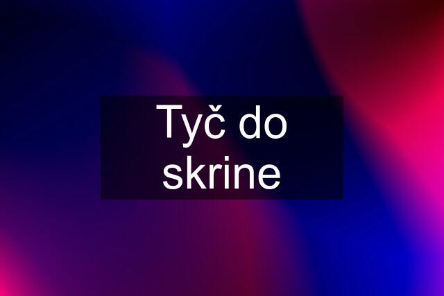 Tyč do skrine