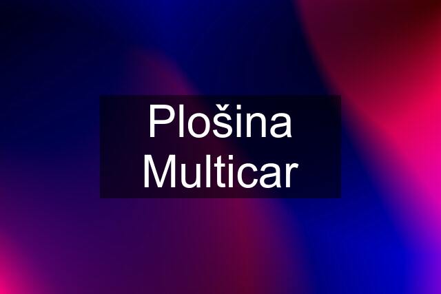 Plošina Multicar