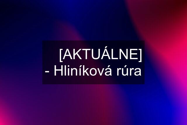 ☘️ [AKTUÁLNE] - Hliníková rúra