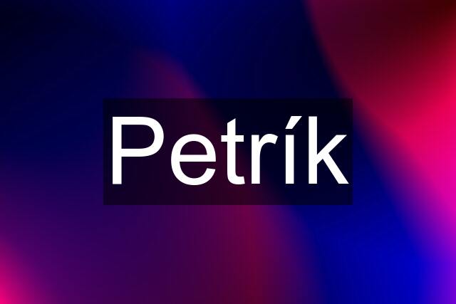 Petrík