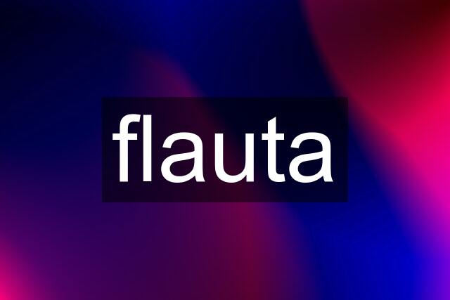 flauta