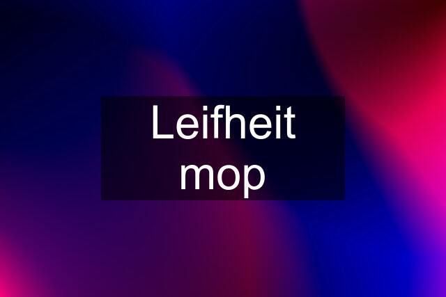 Leifheit mop