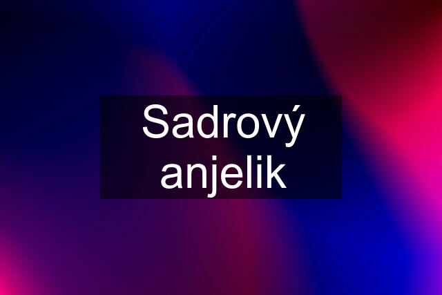 Sadrový anjelik