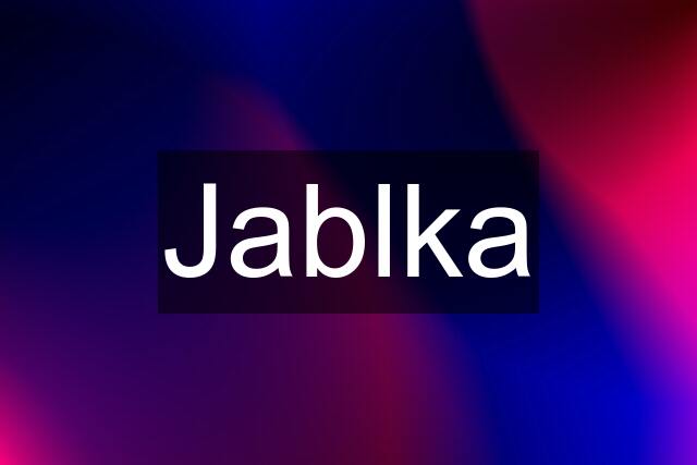 Jablka