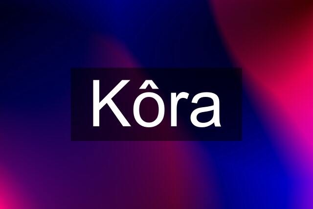 Kôra