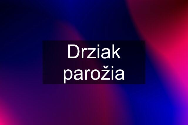 Drziak parožia