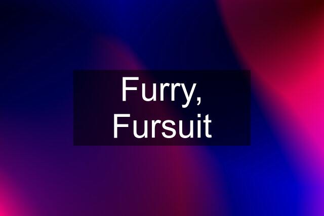 Furry, Fursuit