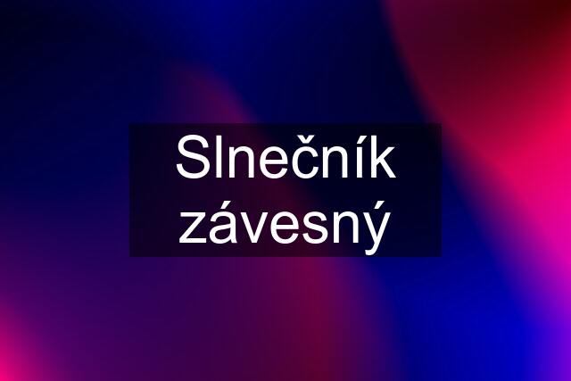 Slnečník závesný