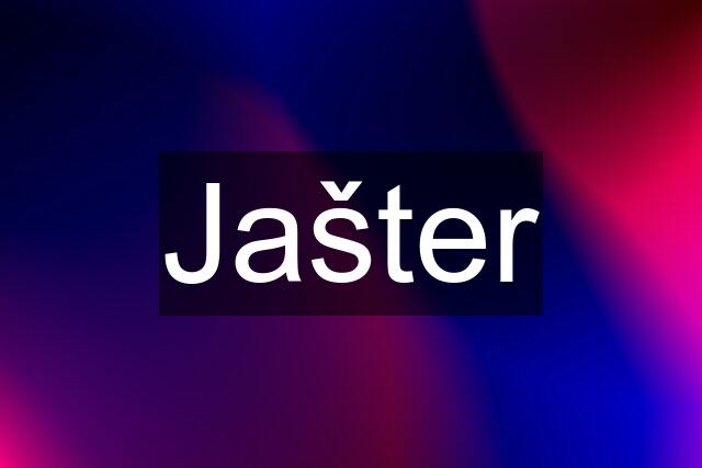 Jašter