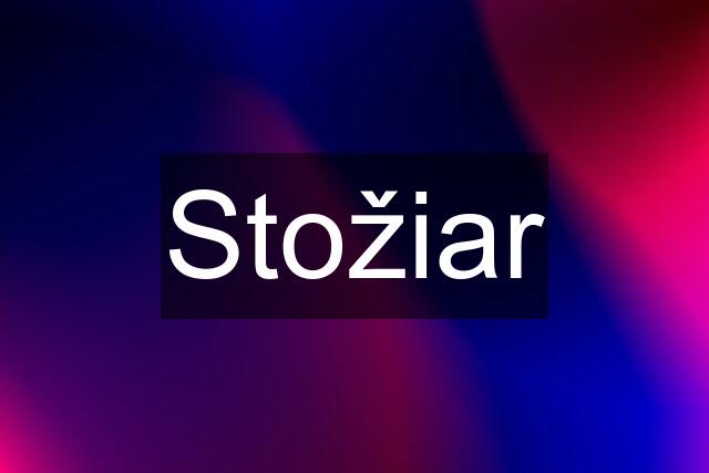 Stožiar