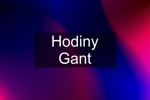 Hodiny Gant