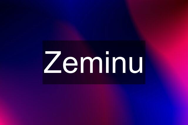 Zeminu