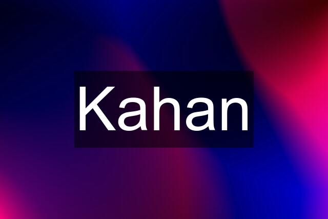 Kahan