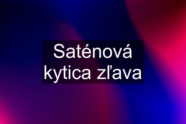 Saténová kytica zľava