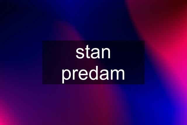 stan predam