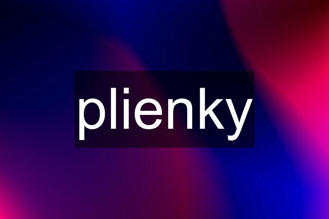 plienky