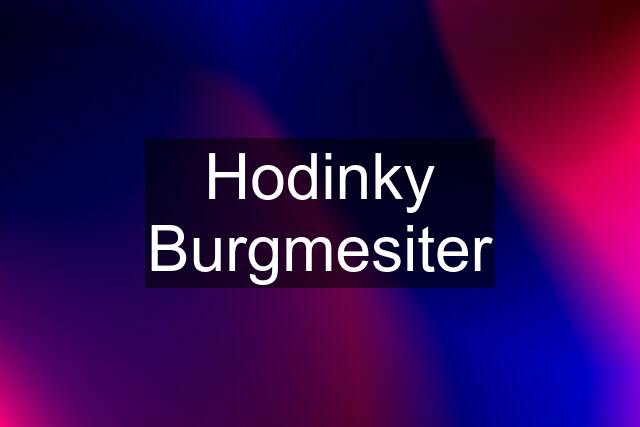 Hodinky Burgmesiter