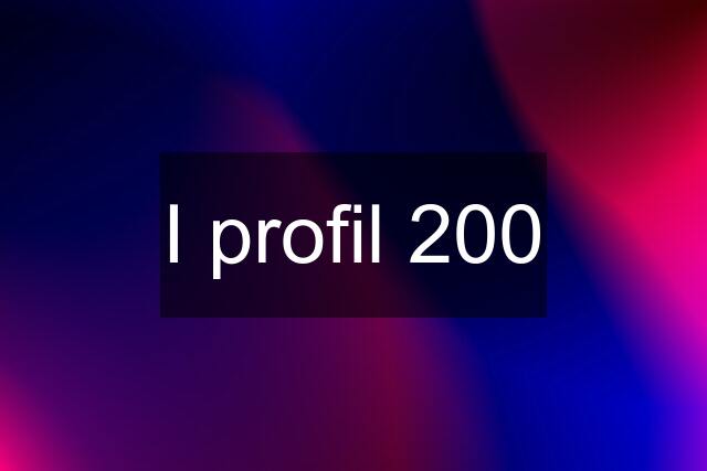 I profil 200