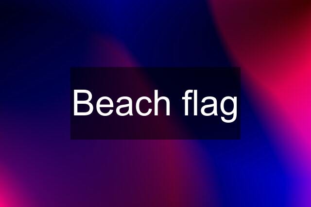 Beach flag