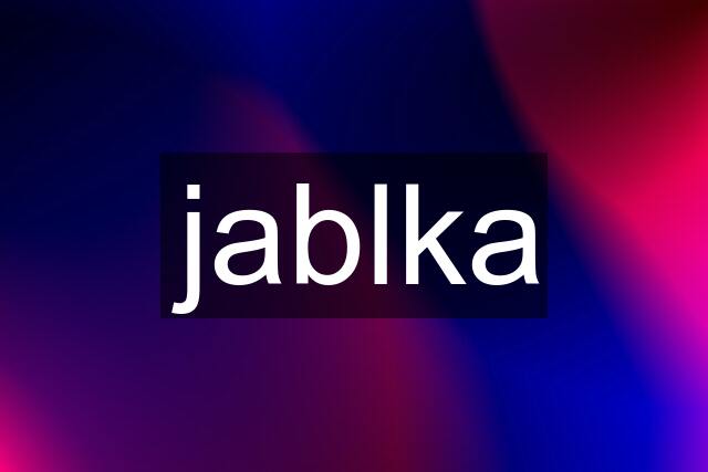 jablka