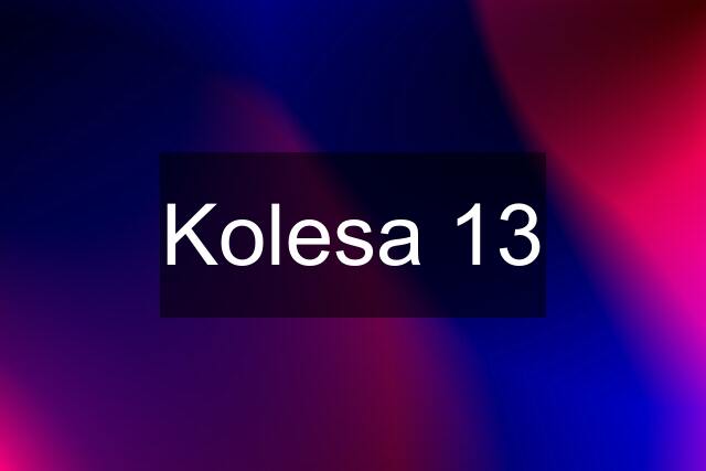 Kolesa 13