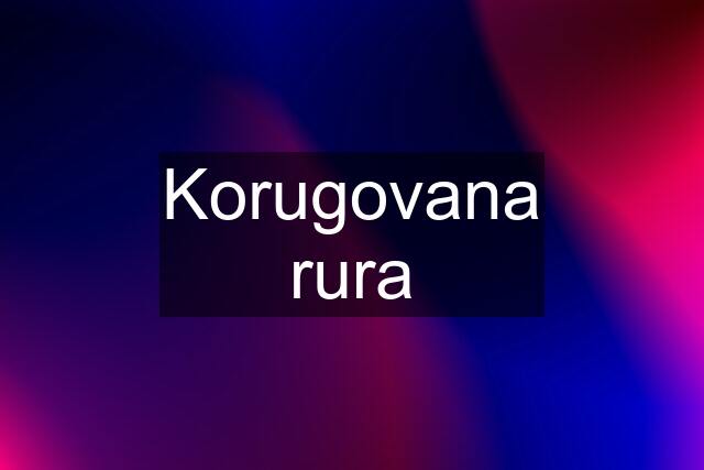 Korugovana rura