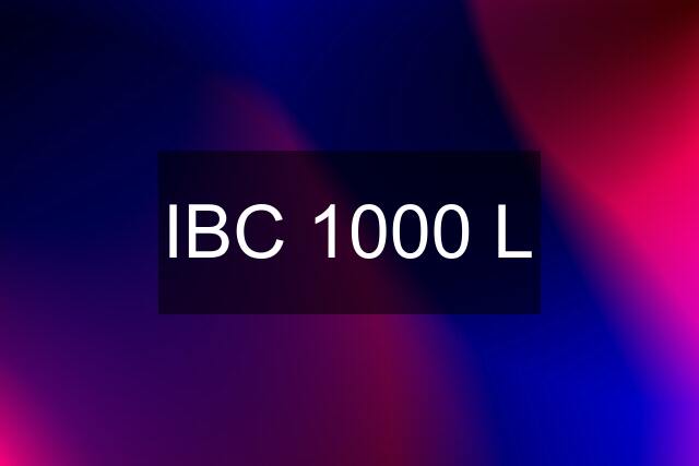 IBC 1000 L