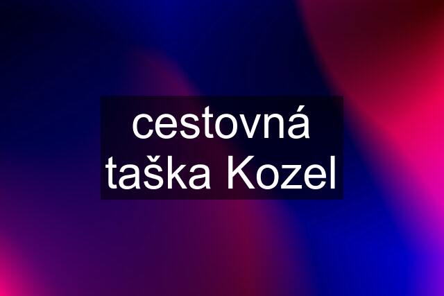 cestovná taška Kozel