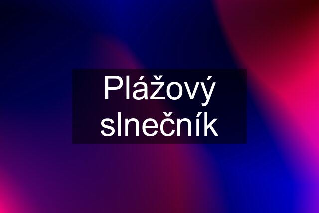 Plážový slnečník