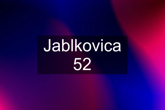 Jablkovica 52