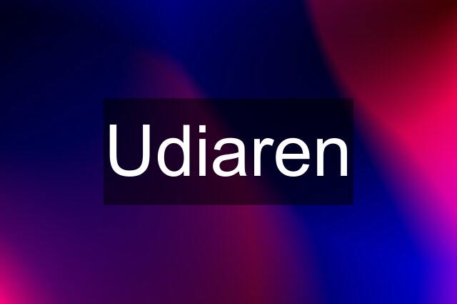 Udiaren