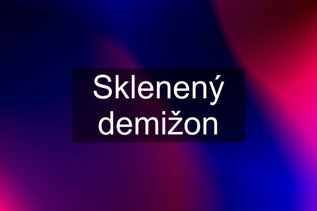 Sklenený demižon