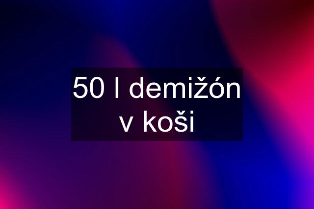 50 l demižón v koši