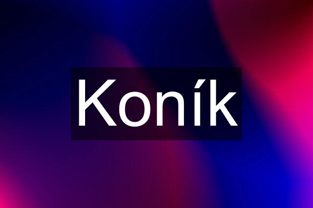 Koník