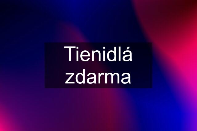 Tienidlá zdarma