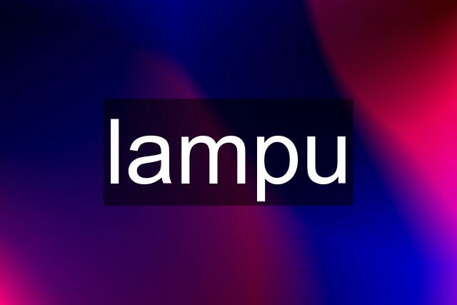 lampu