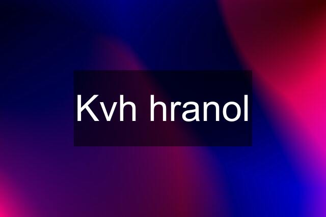 Kvh hranol