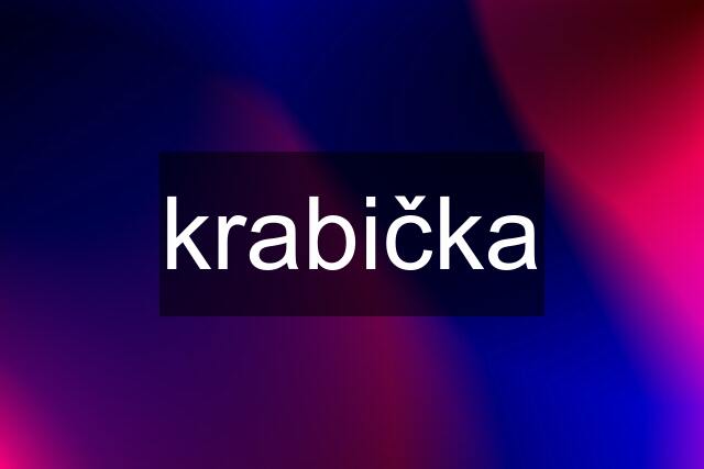 krabička