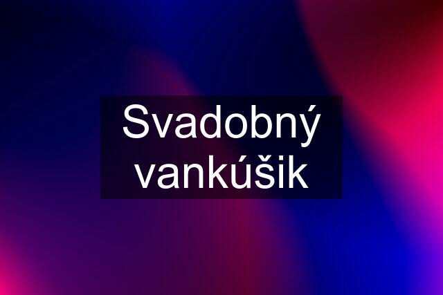 Svadobný vankúšik