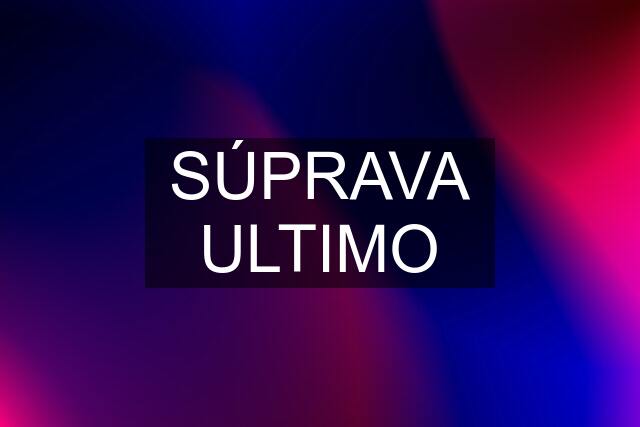 SÚPRAVA ULTIMO