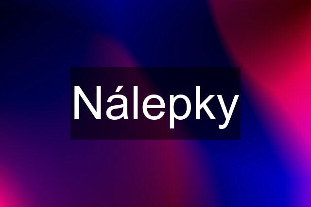 Nálepky