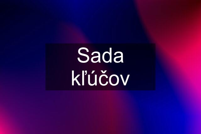 Sada kľúčov